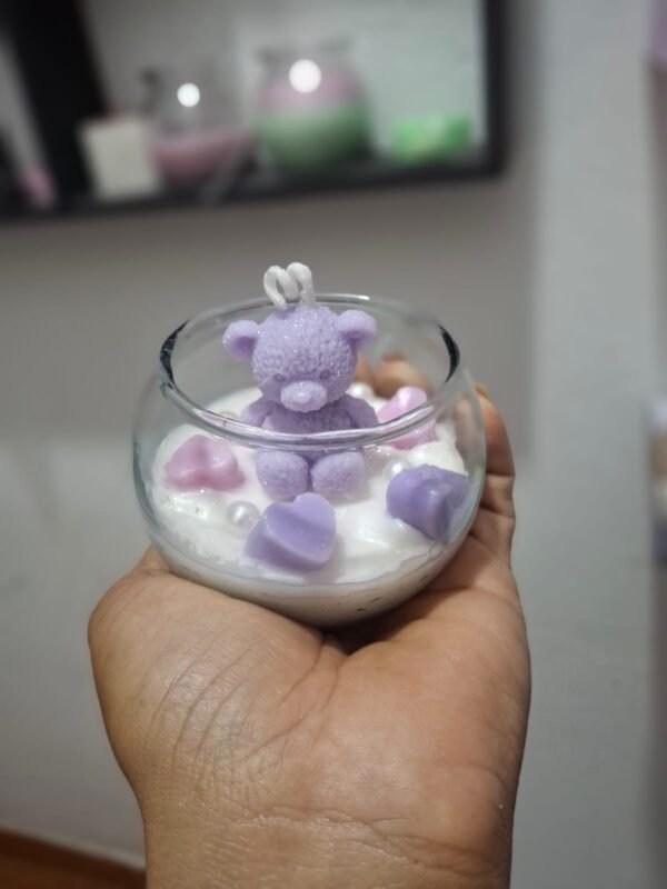 Osito cariñoso en vaso