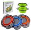 Colador plegable de silicona x2